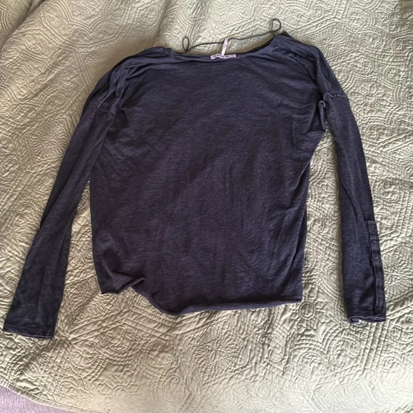 free people long sleeve off the shoulder sooo cute suze small oversized - Picture 4 of 5